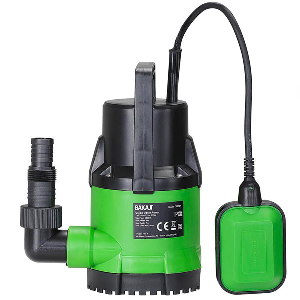 sconto Pompa Immersione Elettropompa Sommersa Acque Chiare 250W 5000L/h Fondo Piatto