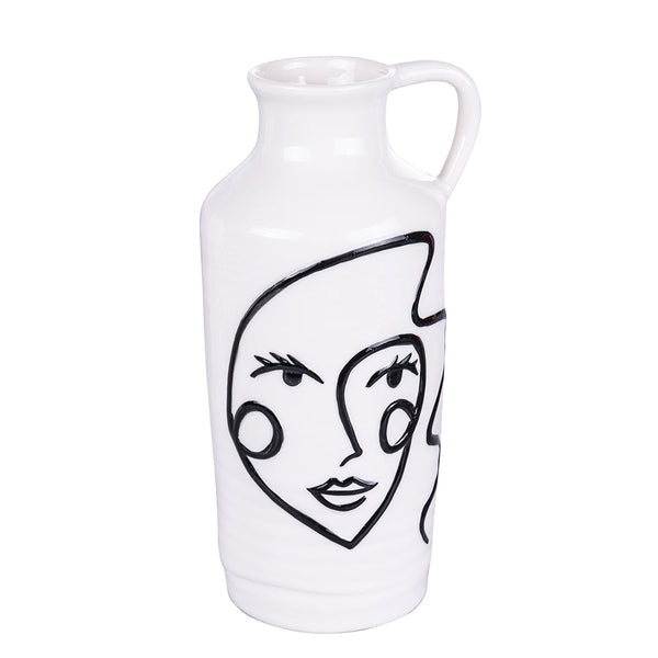 acquista Vaso con Viso 13x11,4x26 cm in Ceramica VdE Tivoli 1996 Vis a Vis