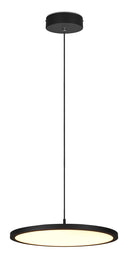 Lampada a Sospensione da Interno a LED in Metallo Nero Opaco