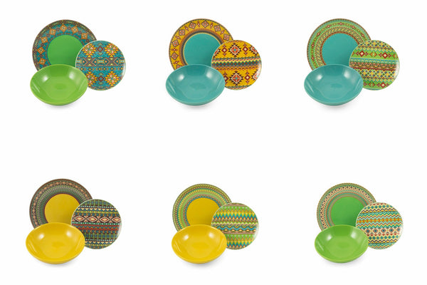 sconto Service de table 18 pièces en porcelaine et grès VdE Tivoli 1996 Indian Summer
