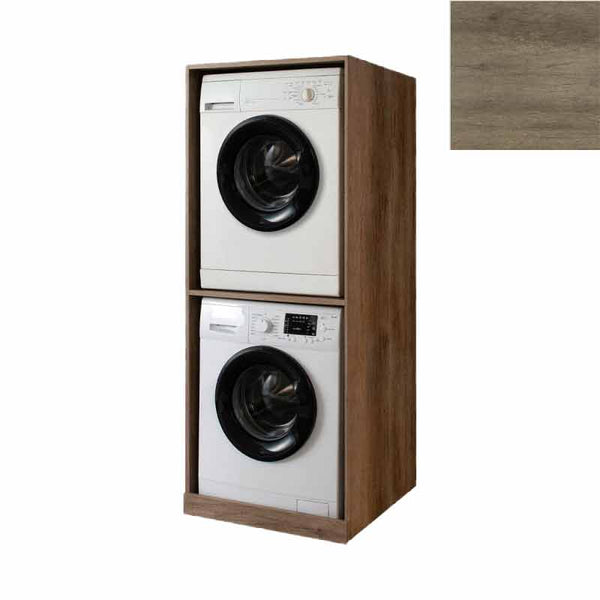Mobile Lavanderia a Colonna per Lavatrice e Asciugatrice Senza Ante 70x70x174A cm in Nobilitato Unika Olmo Naturale acquista