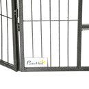 Recinto per Animali Domestici 80x1,5x60 cm in Acciaio Nero
