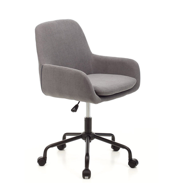 online Chaise Fauteuil Operative en Tissu Gris pour Bureau