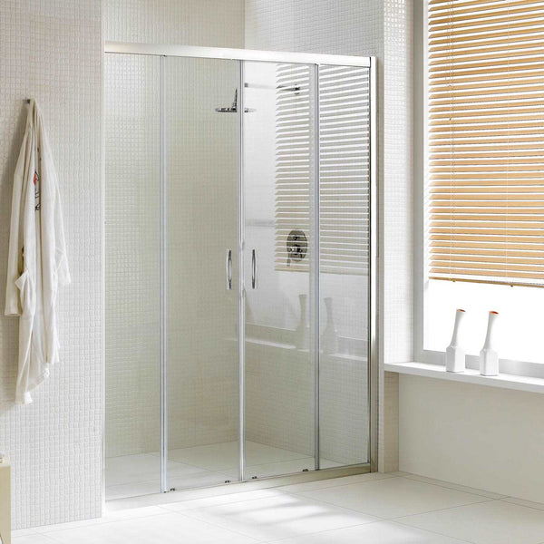 prezzo Porte de Douche 2 Portes Coulissantes en Cristal Transparent 6mm H198 Fosterberg Viborg Différentes Tailles