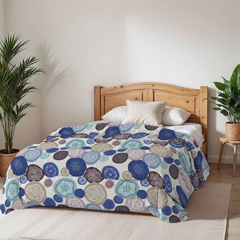 Trapunta Invernale Stampata in Microfibra 200gr Double Face Murrine Varie Misure