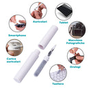 Kit Pulizia Cuffie Auricolari Multifunzione 3 in 1 in ABS e Spugna Kooper  Bianco