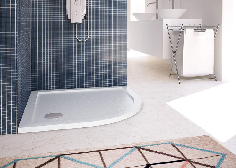 Piatto Doccia Semicircolare in Acrilico Fosterberg Floret 4 Bianco Varie Misure