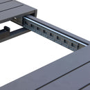 Tavolo Allungabile Houston 135/180x70x75h cm in Alluminio Antracite