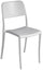 Chaise de jardin empilable 44x53x83 cm en polypropylène blanc