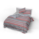 Copripiumino con Federe Stampato Athena Belen Rosso Varie Misure