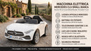 Macchina Elettrica per Bambini 12V con Licenza Mercedes CLS Small Bianco