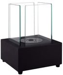 Camino a Bioetanolo da Tavolo 22x22 cm Qlima FFB022 Nero