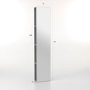 Specchio da Terra con 4 Ripiani 32x18x160 cm in Legno TFT Mento Grigio Frassino