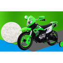 Moto Motocicletta Elettrica per Bambini 6V Kidfun Motocross Verde