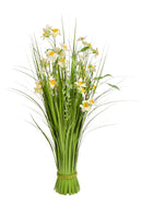 Fascio Artificiale con Narcisi Altezza 70 cm Arancio