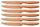 Ensemble de 6 couteaux de table à lame lisse en acier inoxydable Jacob Copper