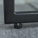 Set Tavolo e 4 Sedie da Giardino con Cuscini in Rattan PE Nero e Grigio