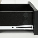 Set di 2 Comodini Sospesi Moderni con Cassetto e Mensola Superiore 35x32x22,5 cm  Rovere e Nero