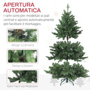 Albero di Natale Artificiale 150 cm 847 Rami Apertura Automatica Verde 