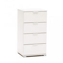 Mobiletto 4 Cassetti Bianca 45x38x85 h cm in Truciolare bilaminato Bianco