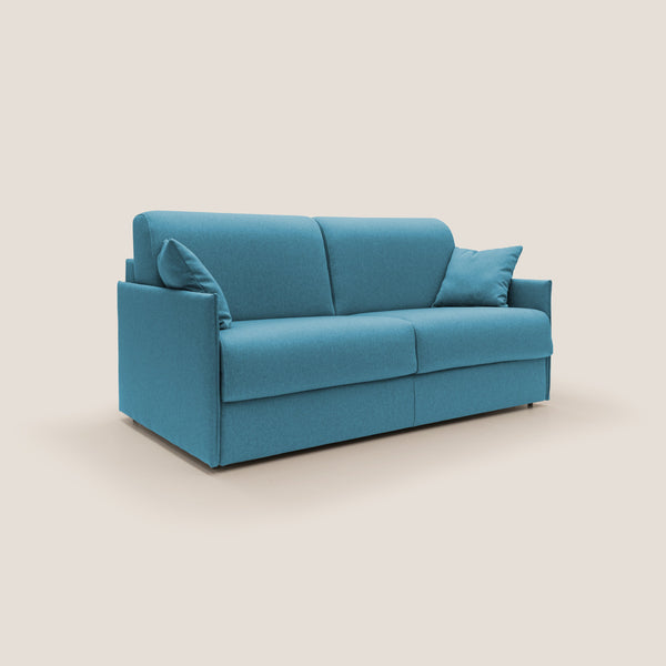Divano Letto 2 Posti 149x90x96 cm in Tessuto Azzurro online