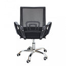 Poltrona da Ufficio Pollie Nera 52x56,5x85/95 h cm in Poliuretano Nero