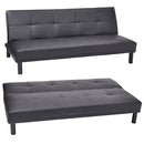 Divano Letto Prontoletto Click-Clack in Similpelle Nero