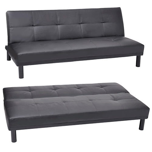 Divano Letto Prontoletto Click-Clack in Similpelle Nero