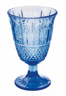 Set 6 Calici Ø8,5x10 cm in Vetro Villa d'Este Home Tivoli Elegance Blu