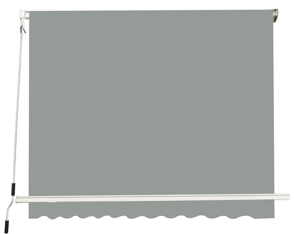 Auvent surbaissé avec bras 245x245 cm Gris online