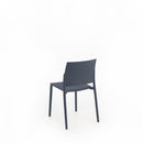 Set 4 Sedie 55x52,5xH81 cm in Polipropilene Venus Grigio Scuro