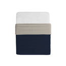 Trapuntino Double Face Estivo 100gr Tinta Unita in Microfibra Blu Scuro/Grigio Chiaro Varie Misure