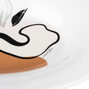 Piatto da Portata 47x34x10 cm  in Ceramica VdE Tivoli 1996 Face to grey 