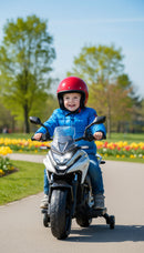 Moto Elettrica per Bambini Licenza Ufficiale Honda NC750X 12V 4,5Ah Bianco