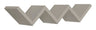 Etagère murale bibliothèque Zigzag 56x15,5 cm en bois fibre Lightning Lightning taupe