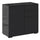 Armoire Polyvalente 79x36x74 cm 2 Tiroirs 2 Armoires Noir