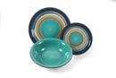 Servizio Piatti 18 Pezzi in Stoneware Villa d'Este Home Tivoli Cancun Multicolor