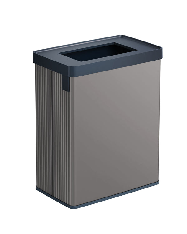 online Pattumiera Alta 54L Interno Esterno Keter Verto Recycle 43,5x26,5x68,7 cm con Bordo Copri Sacco in Plastica Grigio Perla