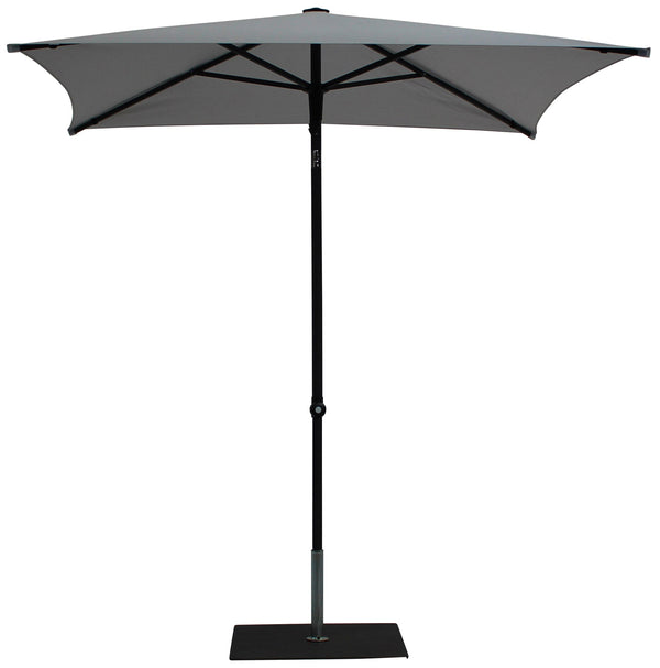 sconto Ombrellone da Giardino 2x2 m Palo Ø38 mm in Alluminio Tessuto Olefin Trend Grigio