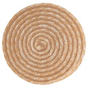 Set 4 Tovagliette Ø38 cm  in Paglia e Carta VdE Tivoli 1996 Spiral