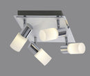 Plafoniera da Interno a LED in Metallo Cromo