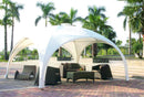 Gazebo da Giardino 4x4m in Alluminio Morel Igloo Bianco