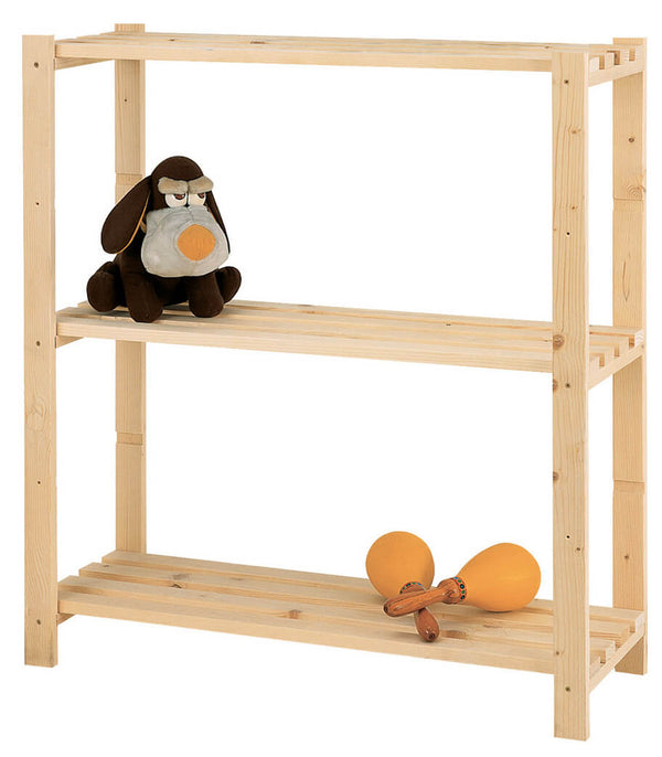 Étagère Bois 3 Étagères 80x30x90 cm Fumer Euro Sapin Brut sconto