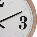 Orologio da Parete Ø50 cm in Mdf Cornice: legno