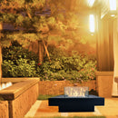 Camino a Bioetanolo da Pavimento 70x70x35 cm Panarea Nero