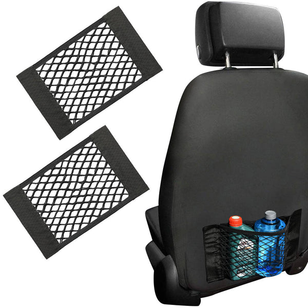 2x Tasca Portaoggetti Sedile Auto 40x25cm Rete Elastica Flessibile a Strappo online