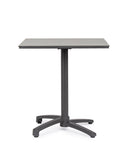 Tavolo da Bar da Giardino 70x70x74h cm in Alluminio e HPL Claret Antracite Light 