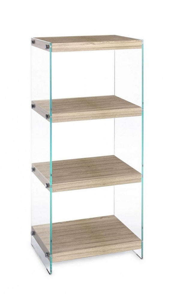 prezzo Bibliothèque en verre Line Kenya 4 étagères