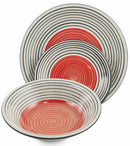 Servizio Piatti 18 Pezzi in Stoneware Soriani Louge Multicolor