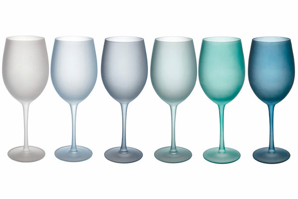 Lot de 6 gobelets en verre dépoli 550 ml Villa d'Este Home Tivoli Happy Hour sconto